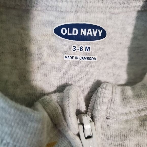 Old Navy Footie Overall & sckoon New York Pants Both Sz 3-6 Months - Picture 3 of 5